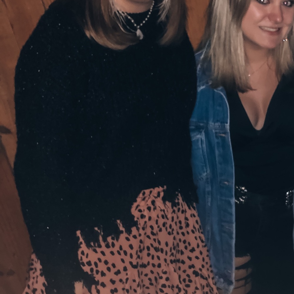 Fringe Black Sweater